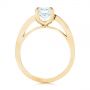 18k Yellow Gold 18k Yellow Gold Double Strand Solitaire Diamond Engagement Ring - Front View -  105179 - Thumbnail
