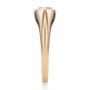 14k Rose Gold 14k Rose Gold East West Moval Diamond Engagement Ring - Side View -  108341 - Thumbnail