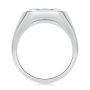 18k White Gold 18k White Gold East West Moval Diamond Engagement Ring - Front View -  108341 - Thumbnail
