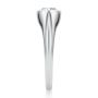 18k White Gold 18k White Gold East West Moval Diamond Engagement Ring - Side View -  108341 - Thumbnail