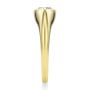 14k Yellow Gold East West Moval Diamond Engagement Ring - Side View -  108341 - Thumbnail