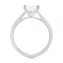 14k White Gold 14k White Gold East-west Solitaire Diamond Engagement Ring - Front View -  104659 - Thumbnail