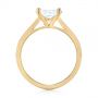 18k Yellow Gold 18k Yellow Gold East-west Solitaire Diamond Engagement Ring - Front View -  104659 - Thumbnail