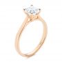 18k Rose Gold 18k Rose Gold Elegant Solitaire Engagement Ring - Three-Quarter View -  105650 - Thumbnail