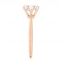 14k Rose Gold Elegant Solitaire Engagement Ring - Side View -  103295 - Thumbnail