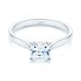  Platinum Platinum Elegant Solitaire Engagement Ring - Flat View -  105650 - Thumbnail