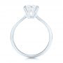 14k White Gold 14k White Gold Elegant Solitaire Engagement Ring - Front View -  103299 - Thumbnail