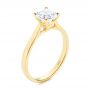 14k Yellow Gold Elegant Solitaire Engagement Ring - Three-Quarter View -  105650 - Thumbnail