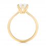 14k Yellow Gold 14k Yellow Gold Elegant Solitaire Engagement Ring - Front View -  103295 - Thumbnail