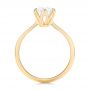 14k Yellow Gold 14k Yellow Gold Elegant Solitaire Engagement Ring - Front View -  103295 - Thumbnail