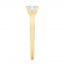 14k Yellow Gold Elegant Solitaire Engagement Ring - Side View -  105650 - Thumbnail