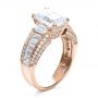 14k Rose Gold 14k Rose Gold Emerald Cut Diamond Engagement Ring -  192 - Thumbnail