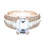 14k Rose Gold 14k Rose Gold Emerald Cut Diamond Engagement Ring -  192 - Thumbnail