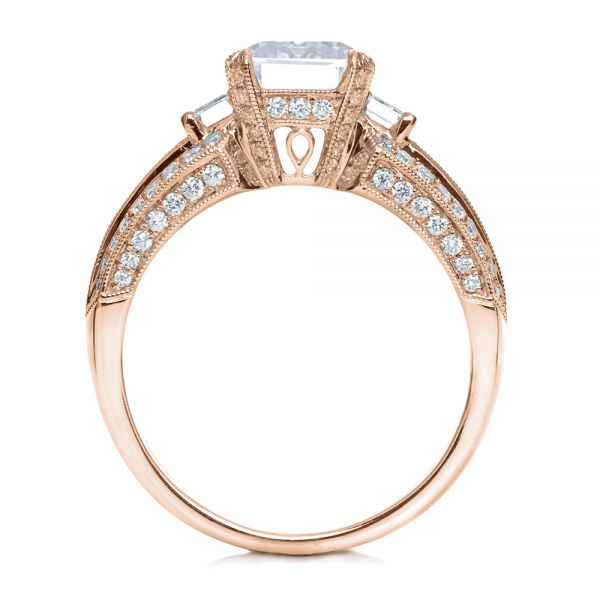 Alaia Emerald Cut Rose Gold Diamond Engagement Ring – Unique Engagement  Rings NYC