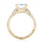 14k Yellow Gold 14k Yellow Gold Emerald Diamond Engagement Ring - Front View -  103715 - Thumbnail