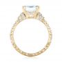 14k Yellow Gold 14k Yellow Gold Emerald Diamond Engagement Ring - Front View -  103715 - Thumbnail
