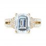 14k Yellow Gold 14k Yellow Gold Emerald Diamond Engagement Ring - Top View -  103715 - Thumbnail