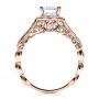 18k Rose Gold 18k Rose Gold Engagement Ring Tapered Diamond Side Stones - Vanna K - Front View -  100042 - Thumbnail