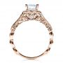 18k Rose Gold 18k Rose Gold Engagement Ring Tapered Diamond Side Stones - Vanna K - Front View -  100042 - Thumbnail