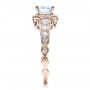 18k Rose Gold 18k Rose Gold Engagement Ring Tapered Diamond Side Stones - Vanna K - Side View -  100042 - Thumbnail