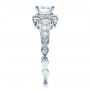18k White Gold Engagement Ring Tapered Diamond Side Stones - Vanna K - Side View -  100042 - Thumbnail