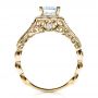 14k Yellow Gold 14k Yellow Gold Engagement Ring Tapered Diamond Side Stones - Vanna K - Front View -  100042 - Thumbnail
