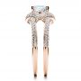 14k Rose Gold 14k Rose Gold Engagement Ring With Eternity Band - Side View -  100006 - Thumbnail