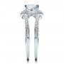  Platinum Platinum Engagement Ring With Eternity Band - Side View -  100006 - Thumbnail