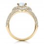 14k Yellow Gold 14k Yellow Gold Engagement Ring With Eternity Band - Front View -  100006 - Thumbnail