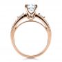 18k Rose Gold 18k Rose Gold Engagement Ring With Matching Eternity Band - Front View -  100005 - Thumbnail