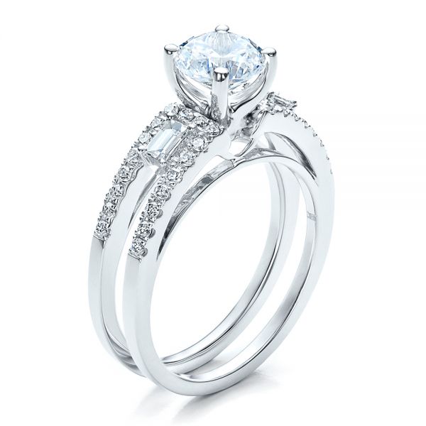 Engagement Ring with Matching Eternity Band - Image