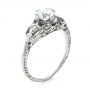 Estate Diamond Art Deco Engagement Ring - Three-Quarter View -  100905 - Thumbnail