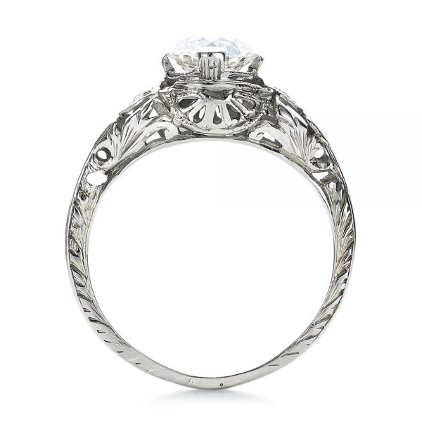 Estate Diamond Art Deco Engagement Ring - Front View -  100905