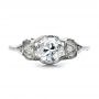 Estate Diamond Art Deco Engagement Ring - Top View -  100905 - Thumbnail