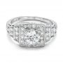 Estate Diamond Engagement Ring - Flat View -  100899 - Thumbnail