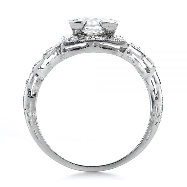 Estate Diamond Engagement Ring - Front View -  100899