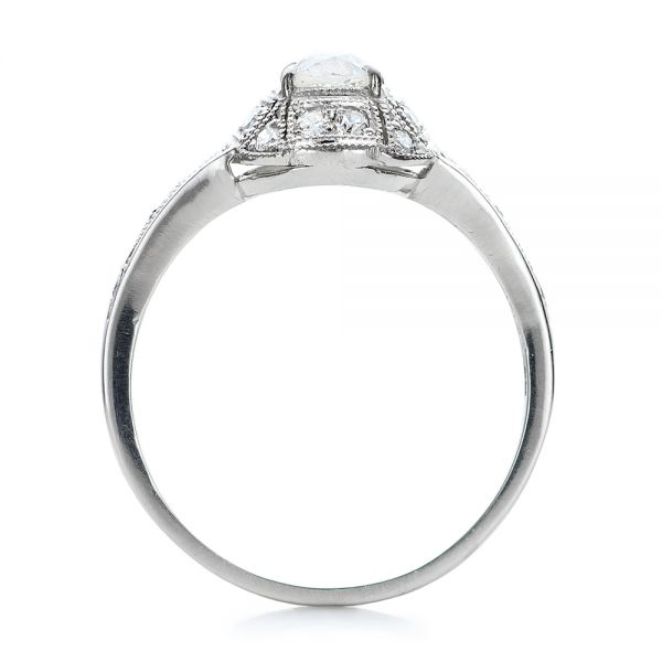 Estate Diamond Engagement Ring - Front View -  100906