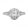 Estate Diamond Engagement Ring - Top View -  100906 - Thumbnail