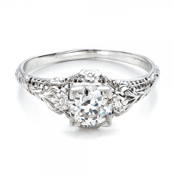 Classic art deco engagement rings