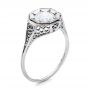 Estate Solitaire Diamond Art Deco Engagement Ring - Three-Quarter View -  100900 - Thumbnail