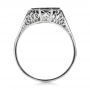 Estate Solitaire Diamond Art Deco Engagement Ring - Front View -  100900 - Thumbnail