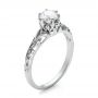 Estate Solitaire Diamond Edwardian Engagement Ring - Three-Quarter View -  100896 - Thumbnail