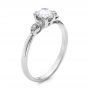 Estate Three Stone Diamond Engagement Ring - Three-Quarter View -  100897 - Thumbnail