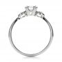 Estate Three Stone Diamond Engagement Ring - Front View -  100897 - Thumbnail