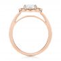 14k Rose Gold 14k Rose Gold Fancy Halo Diamond Engagement Ring - Front View -  103048 - Thumbnail