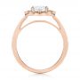 18k Rose Gold 18k Rose Gold Fancy Halo Diamond Engagement Ring - Front View -  103048 - Thumbnail