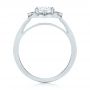 18k White Gold Fancy Halo Diamond Engagement Ring - Front View -  103048 - Thumbnail
