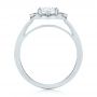 18k White Gold Fancy Halo Diamond Engagement Ring - Front View -  103048 - Thumbnail