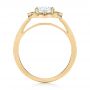 18k Yellow Gold 18k Yellow Gold Fancy Halo Diamond Engagement Ring - Front View -  103048 - Thumbnail