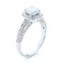  Platinum Platinum Filigree Diamond Engagement Ring - Three-Quarter View -  103679 - Thumbnail